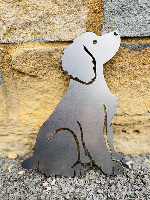 Working Cocker Spaniel (FULL BODY) Rustic Steel Sculpture